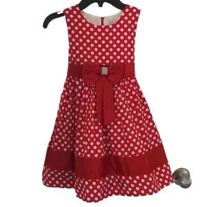 Toddlers Richie house polkadot red dress